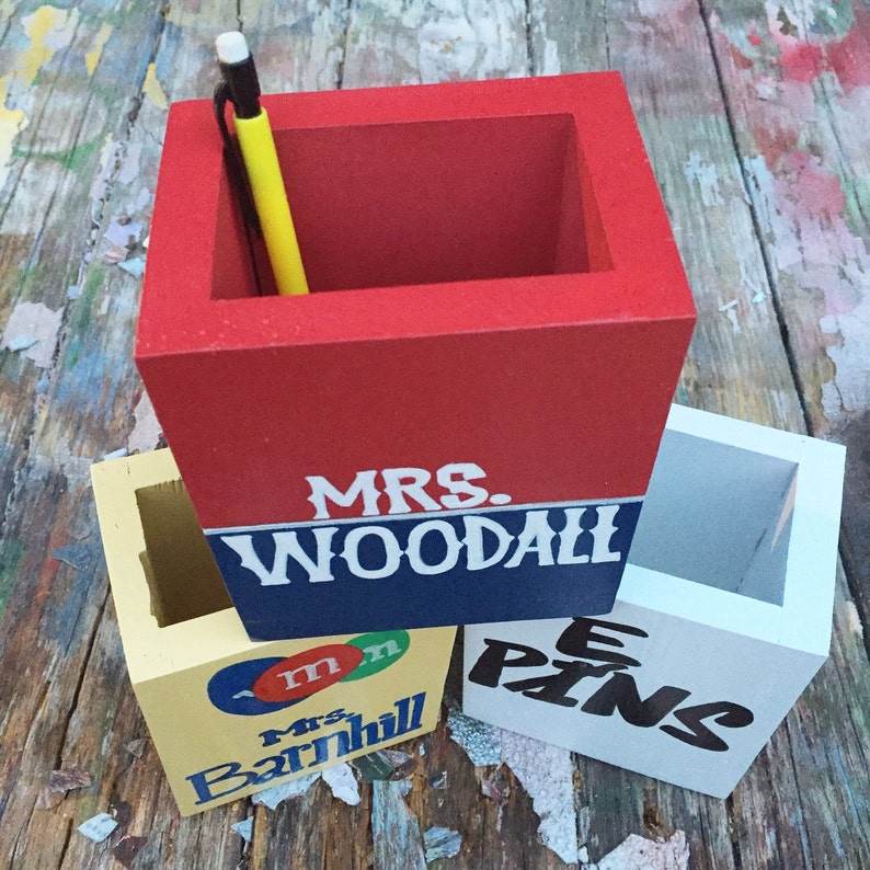 Science Teacher Gift Personalized Teacher Gift Wooden Pencil Etsy