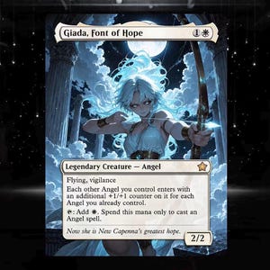 Custom Giada, Font of Hope Proxy Card Anime Style  Alternate Art Commander EDH Proxy