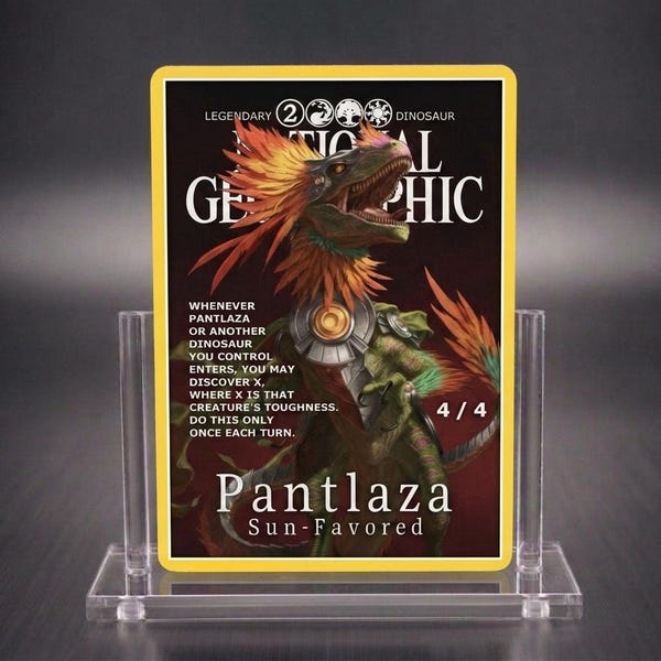 Custom Pantlaza, Sun-Favored Proxy Card Magazine Cover Style Alternate Art Commander EDH Proxy