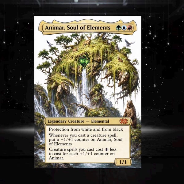 Custom Animar, Soul of Elements Proxy Card Anime Style  Alternate Art Commander EDH Proxy