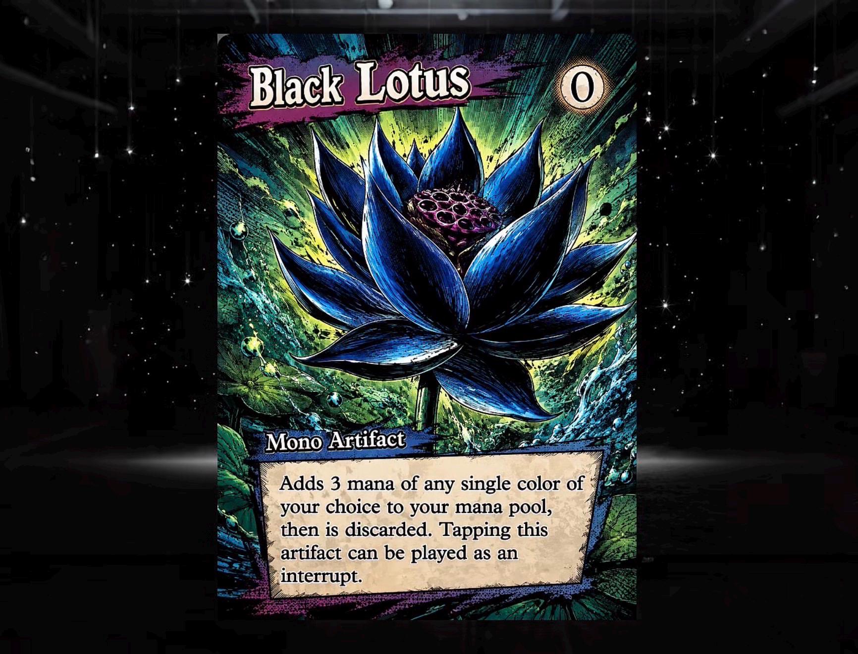 Mtg Black Lotus Art - Etsy