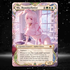 Custom MS Bumbleflower Proxy Card Anime Style  Alternate Art Commander EDH Proxy