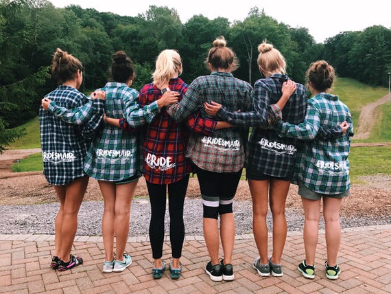 bridesmaid flannel