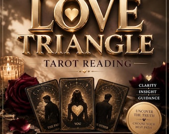 Love Triangle Tarot Reading | Relationship Energy Insight (PDF Download)
