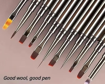 Nail Art Liner Brushes Set | Professional Fine Detail Nail Brushes | Gel Polish Striping Brush Kit | Manicure Nail Design Tools