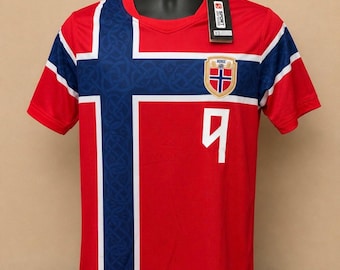 Norway #9 Soccer Jersey | Norway National Team Football Shirt | New with Tags