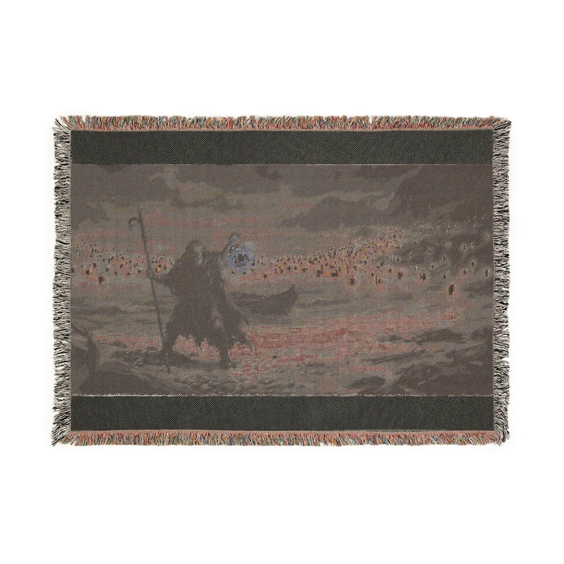 Gothic Throw Blanket, Tapestry or Art Print | Ferryman's Last Stand afbeelding 2
