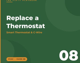Hur man byter ut en termostat | Installationsguide för gör-det-själv smart termostat | Förklaring av C-ledning, Anslutningskablage R C W Y G | Utskrivbar PDF