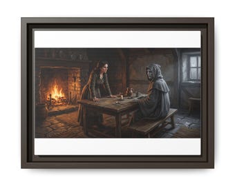 TheLawThatChoseMercy - Fireside Visitor | Framed Matte Canvas