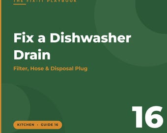 Fixa diskmaskinens avlopp: Guide för filter, slang, avloppspluggar (PDF-nedladdning)