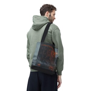 Ashmoor River Packing Tote Bag - Gothic Industrial Book Bag image 6