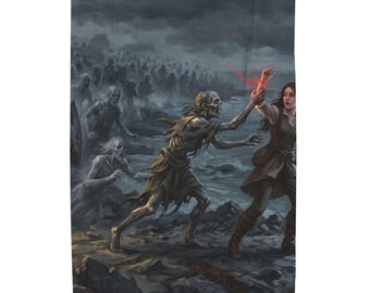 TheBrokenShore - Lantern Battle | Velveteen Plush Blanket