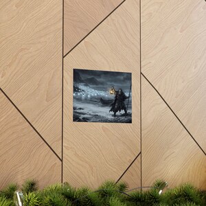 Gothic Throw Blanket, Tapestry or Art Print | Ferryman's Last Stand afbeelding 7