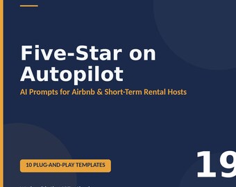 AI-uppmaningar för Airbnb-värdar | ChatGPT Claude Guide för korttidsuthyrning (PDF-nedladdning)