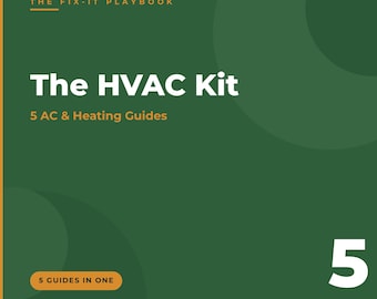 Gör-det-själv HVAC-underhållskit | 5 guider för AC-värme (pdf-nedladdning)