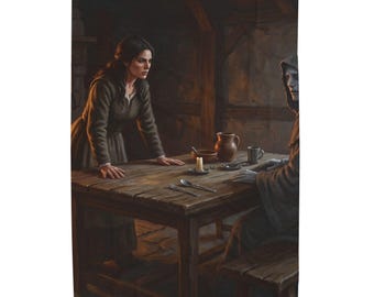 TheLawThatChoseMercy - Fireside Visitor | Velveteen Plush Blanket