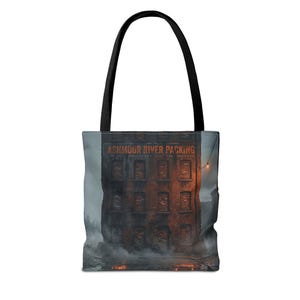 Ashmoor River Packing Tote Bag - Gothic Industrial Book Bag image 2