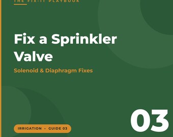 Hur man lagar en sprinklerventil | Gör-det-själv-reparation av bevattningsventil | Solenoid, membran, zon slås inte på | Märkta diagram utskrivbara PDF