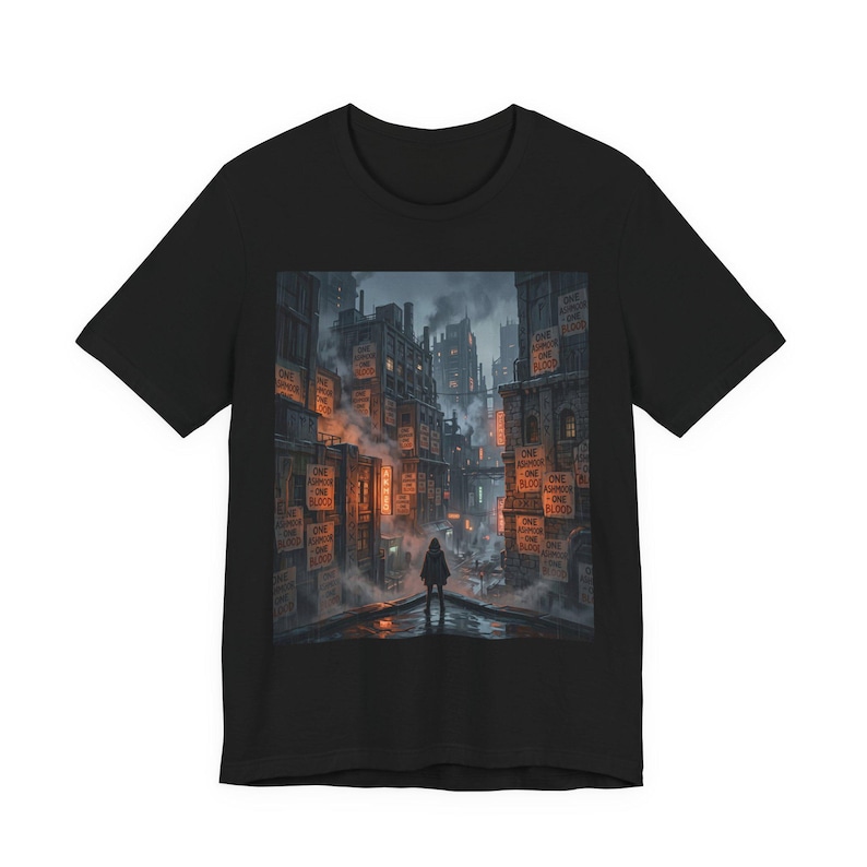 One Ashmoor One Blood T-Shirt - Dark Fantasy City Bookish Tee image 1