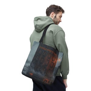 Ashmoor River Packing Tote Bag - Gothic Industrial Book Bag image 14