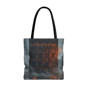 Ashmoor River Packing Tote Bag - Gothic Industrial Book Bag image 17