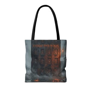 Ashmoor River Packing Tote Bag - Gothic Industrial Book Bag image 10