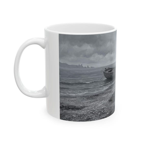 Ferryman's Somber Shore ceramic mug by Ferryman's Threads