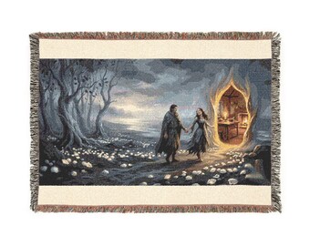 EtheralShoreGoldenDoorway - Ethereal Shore Golden Doorway | Blanket, Poster, or Tapestry