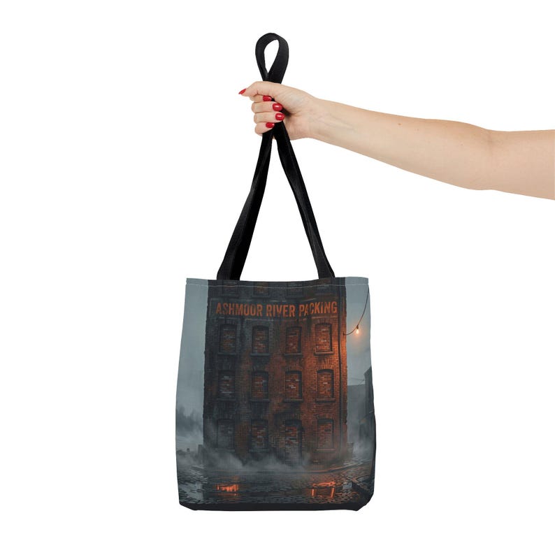 Ashmoor River Packing Tote Bag - Gothic Industrial Book Bag image 4