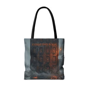 Ashmoor River Packing Tote Bag - Gothic Industrial Book Bag image 18