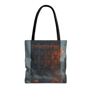 Ashmoor River Packing Tote Bag - Gothic Industrial Book Bag image 9