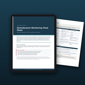Hemodynamic Monitoring Cheat Sheet for Nurses | Swan-Ganz, Art Line, CVP, Shock States | Printable PDF