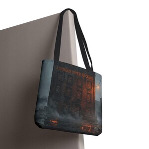 Ashmoor River Packing Tote Bag - Gothic Industrial Book Bag image 8