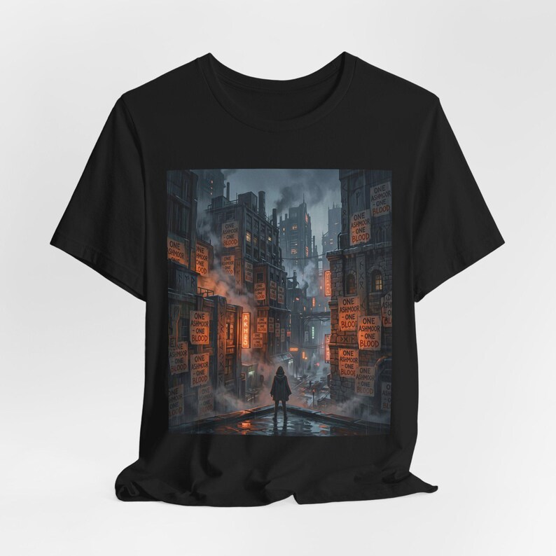 One Ashmoor One Blood T-Shirt - Dark Fantasy City Bookish Tee image 4