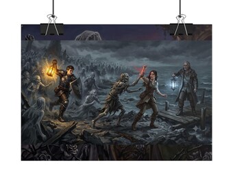 TheBrokenShore - Lantern Battle | Rolled Poster
