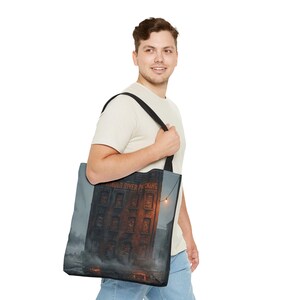 Ashmoor River Packing Tote Bag - Gothic Industrial Book Bag image 19