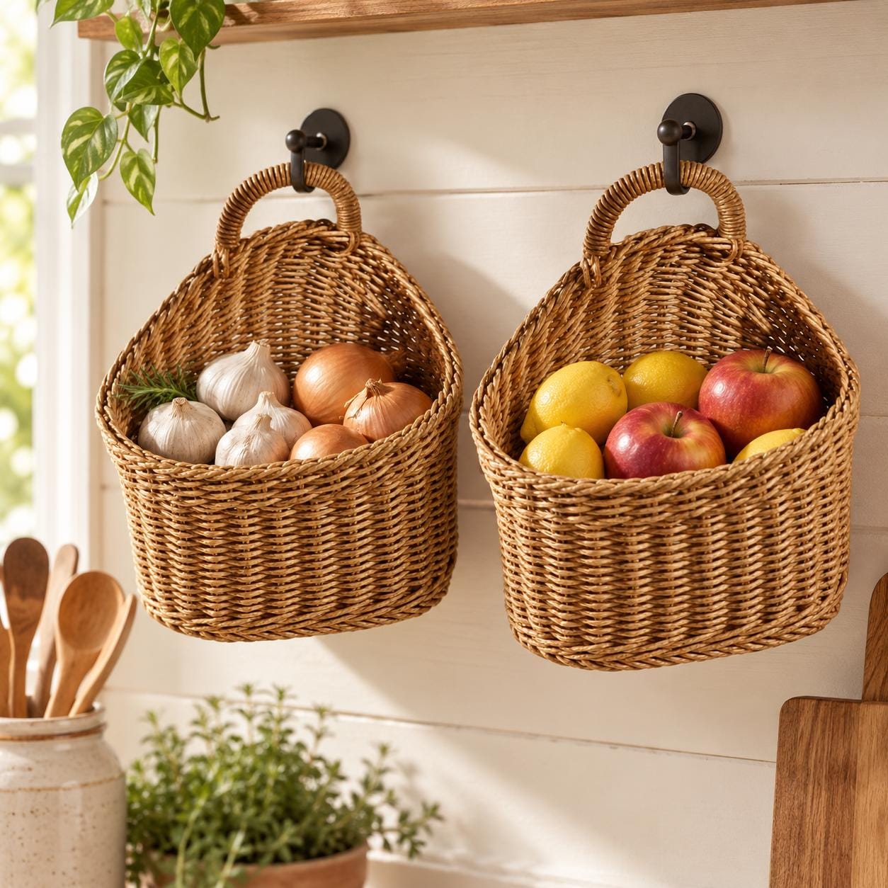 Vintage Fruit Basket Hanging - Etsy