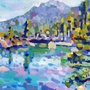 Lake Tahoe 8x10 Print of an Original Oil Painting image 3