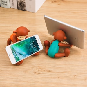 Creative Character Phone Mount For Ipad Adjustable Lazy Stand Kawaii Room Decor Accessory
