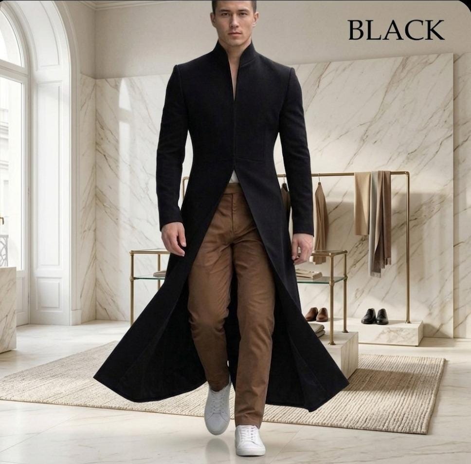 Flared Wool Coat - Etsy