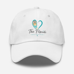 A beachy everyday hat for sunshine seekers, travel lovers, and anyone who chooses The Flipside.