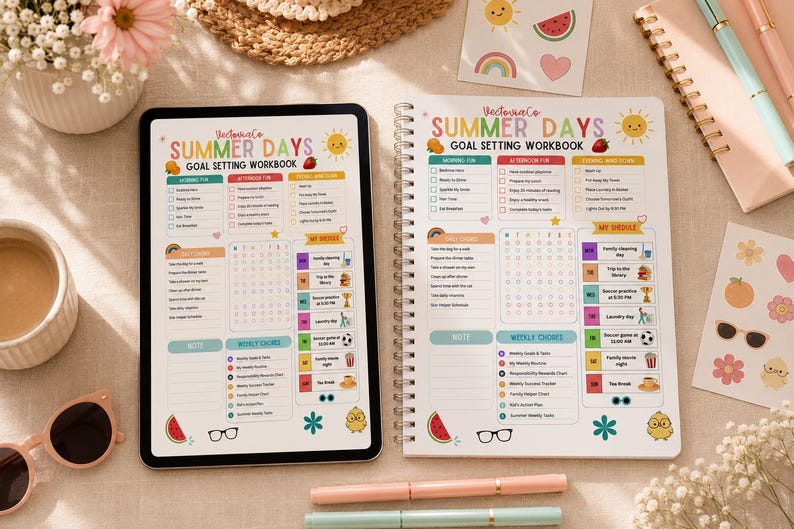 Editable Kids Chore Chart | Fillable PDF Daily Routine Checklist ...