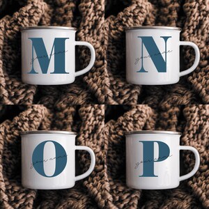 Personalized Enamel Camp Mug – Custom Name Coffee Cup image 8