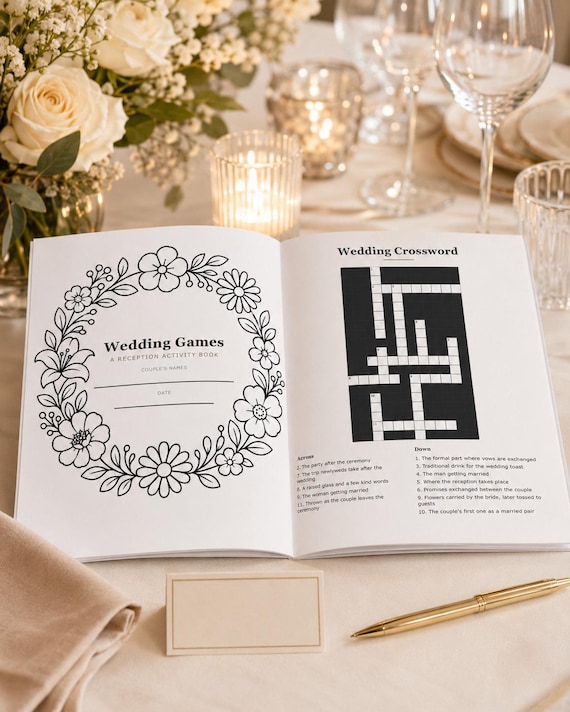 Wedding Activity Book for Teens