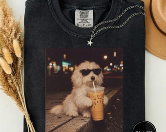 Funny Coton De Tulear Iced Coffee Shirt, Coton De Tulear Dog Mom Gift, Funny Coton De Tulear Meme Tee, Coton De Tulear Lover Gift