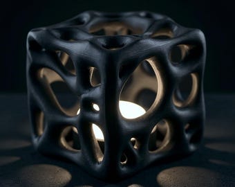 Die Würfel-Organic Schreibtischlampe: Geometrische, von der Natur inspirierte Beleuchtung