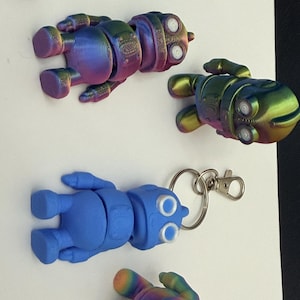 Tiny Robot Keychain (set of 6)