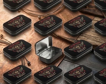 Tin boxes with your band's name or logo | Merch for bands | Bulk Pricing