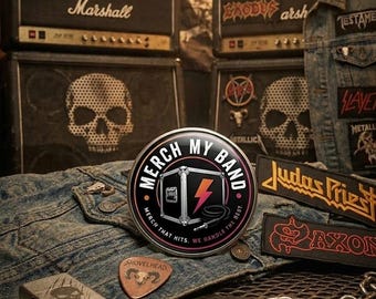 Custom Band Logo Buttons | Band Merch Pin Badges (1.25", 2.25")
