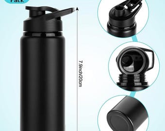 Custom water bottles | Black | Merch for bands | Classic gifts | Bulk pricing